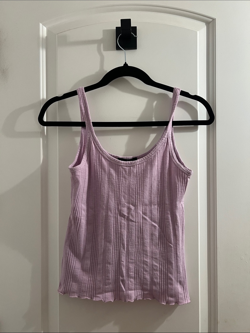 Ambiance Lavender Ribbed Scoop Neck Tank